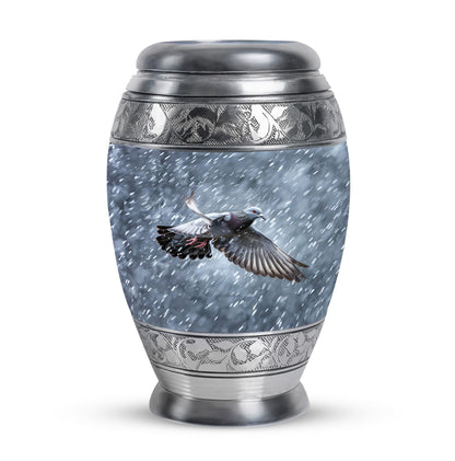 Personalized Dove Cremation Urn for Mom - 10-inch, 200 cu in - Yatskia