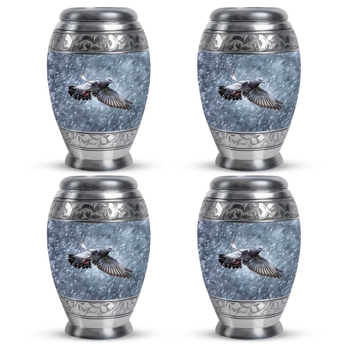Personalized Dove Cremation Urn for Mom - 10-inch, 200 cu in - Yatskia