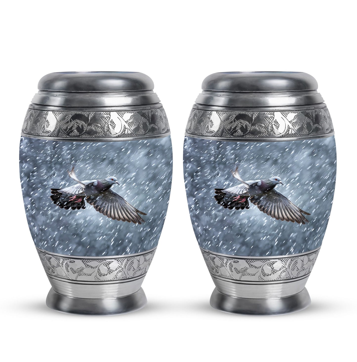 Personalized Dove Cremation Urn for Mom - 10-inch, 200 cu in - Yatskia