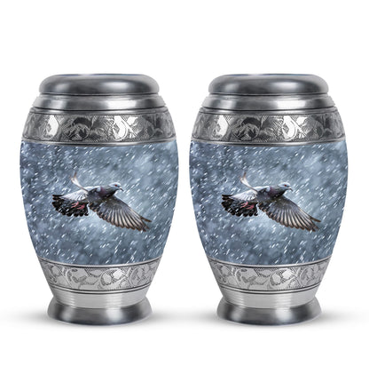Personalized Dove Cremation Urn for Mom - 10-inch, 200 cu in - Yatskia