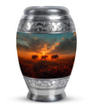 Elephant Family Unique Urns Funeral, Ashes Memorial Urn