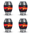 Elephant Family Medium Size Urn Funeral, Ashes Urn