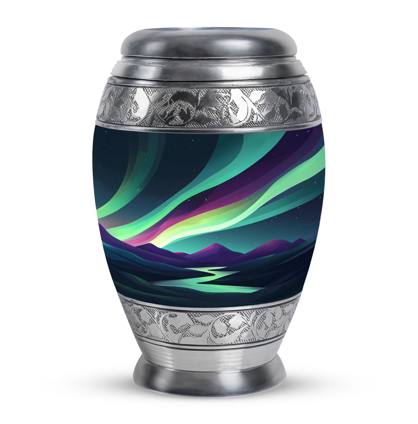 Personalized Galaxy Keepsake Urn for Human Ashes - 10-inch, 200 cu in - Yatskia