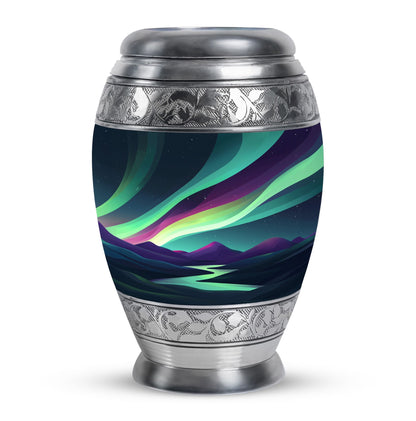 Personalized Galaxy Keepsake Urn for Human Ashes - 10-inch, 200 cu in - Yatskia