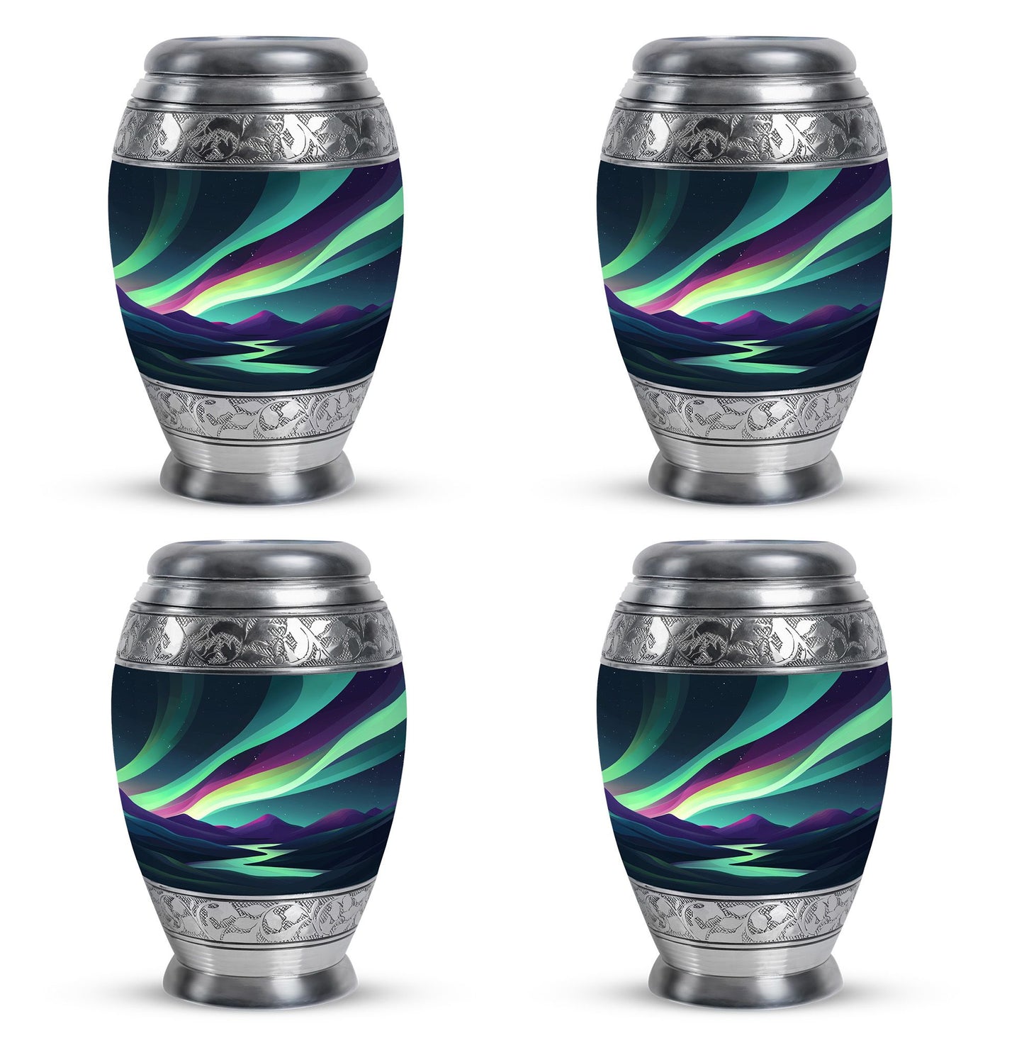 Personalized Galaxy Keepsake Urn for Human Ashes - 10-inch, 200 cu in - Yatskia