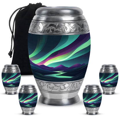 Personalized Galaxy Keepsake Urn for Human Ashes - 10-inch, 200 cu in - Yatskia