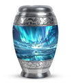 Northern Lights Memorial Urn For Ashes Large Funeral, Ashes Urn