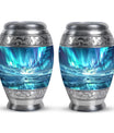 Northern Lights Memorial Urn For Ashes Large Funeral, Ashes Urn