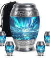 Northern Lights Memorial Urn For Ashes Large Funeral, Ashes Urn