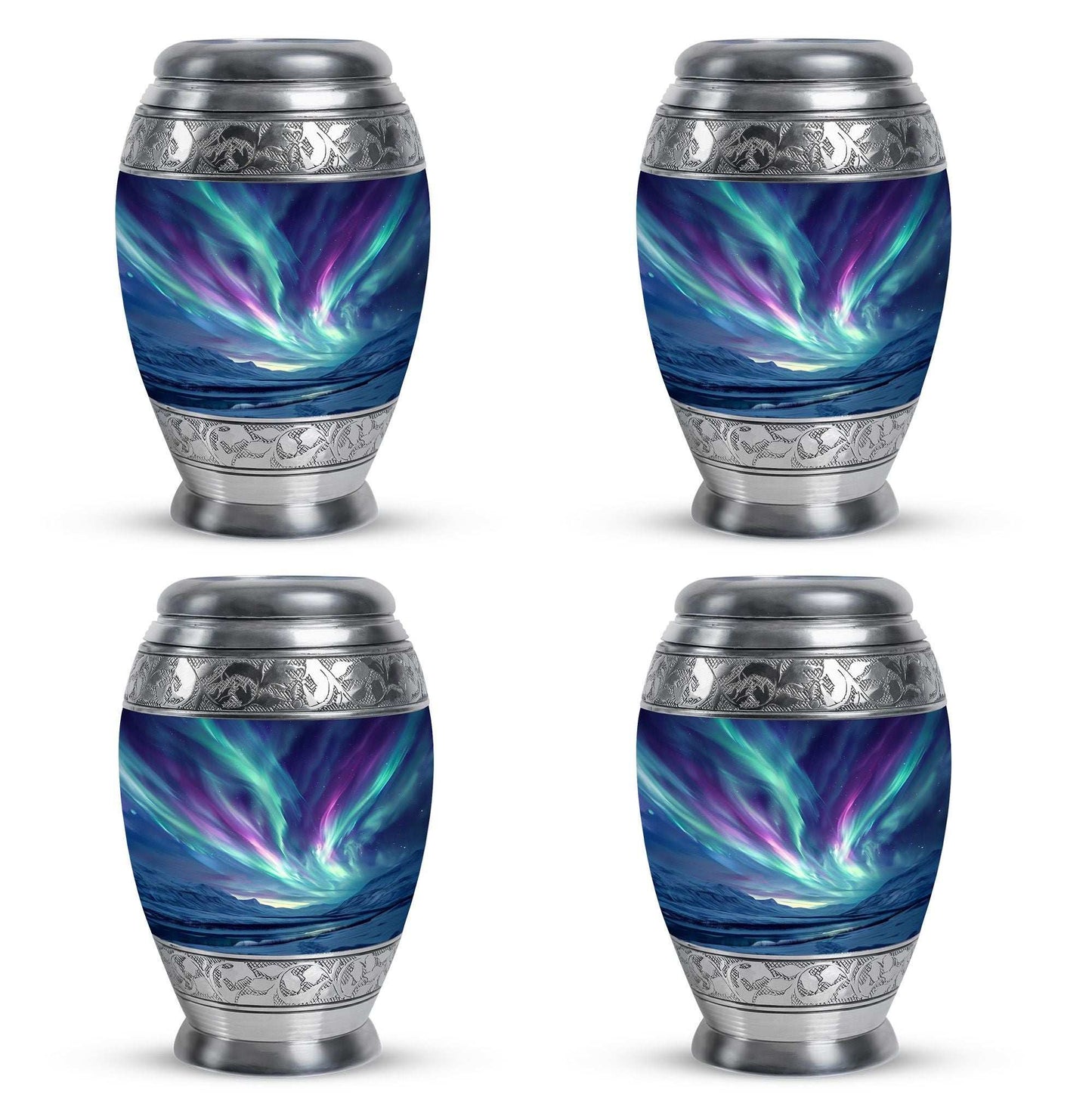 Northern Lights Funeral Urns For Ashes - Cremation Urn For Human