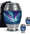 Northern Lights Funeral Urns For Ashes - Cremation Urn For Human