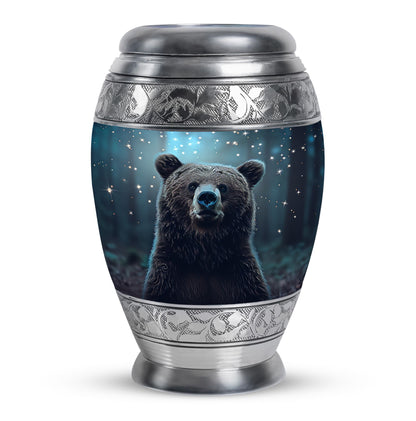 Personalized Bear Keepsake Urn for Human Ashes - 10-inch, 200 cu in - Yatskia