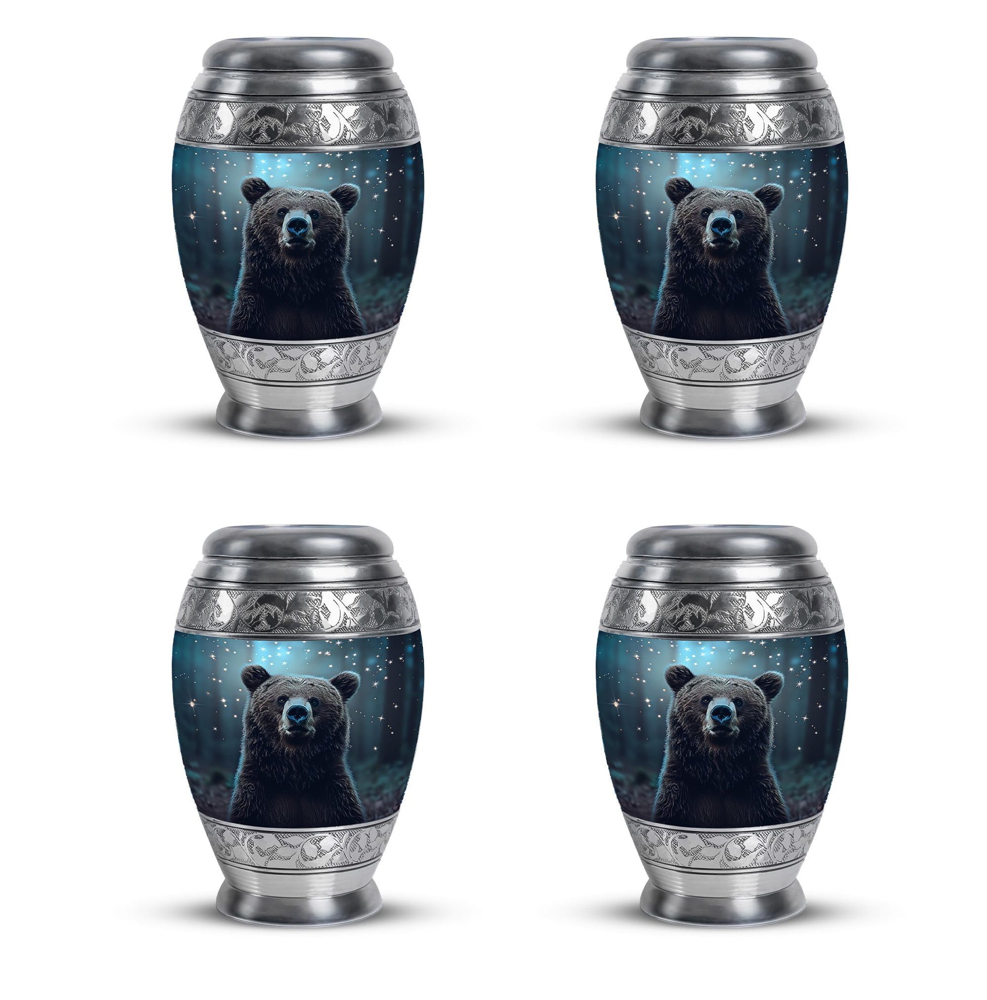 Bear Mini Urn For Ashes Adult Male Funeral, Ashes Cremation Urn