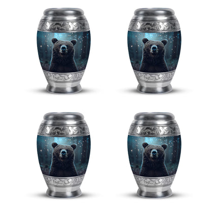 Personalized Bear Keepsake Urn for Human Ashes - 10-inch, 200 cu in - Yatskia