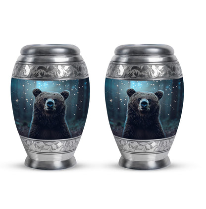 Personalized Bear Keepsake Urn for Human Ashes - 10-inch, 200 cu in - Yatskia
