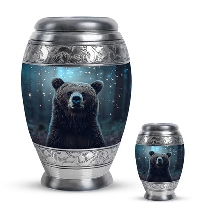 Personalized Bear Keepsake Urn for Human Ashes - 10-inch, 200 cu in - Yatskia