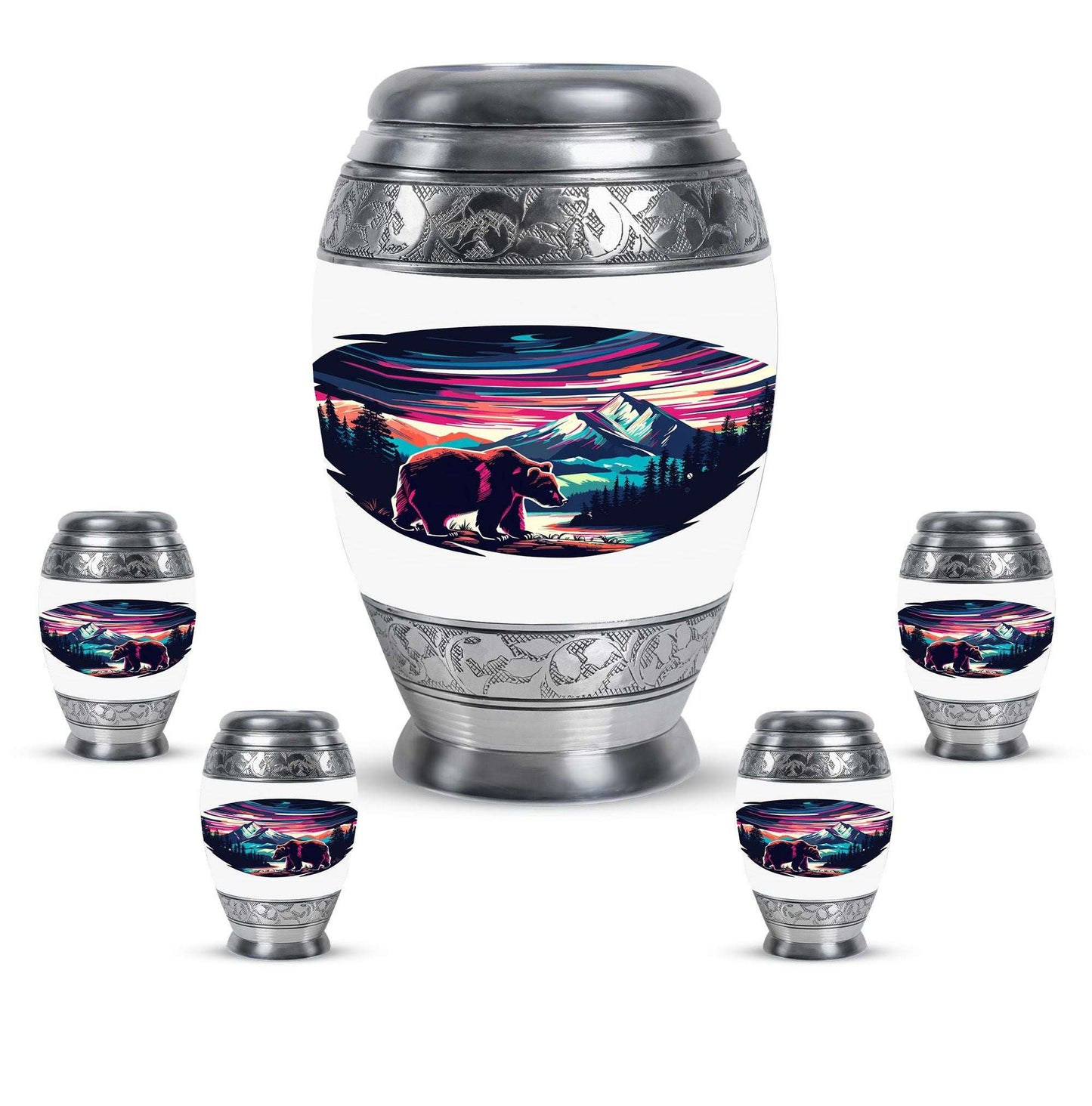 Bear Cremation Urns For Large Human Ashes - Urns For Adult Male