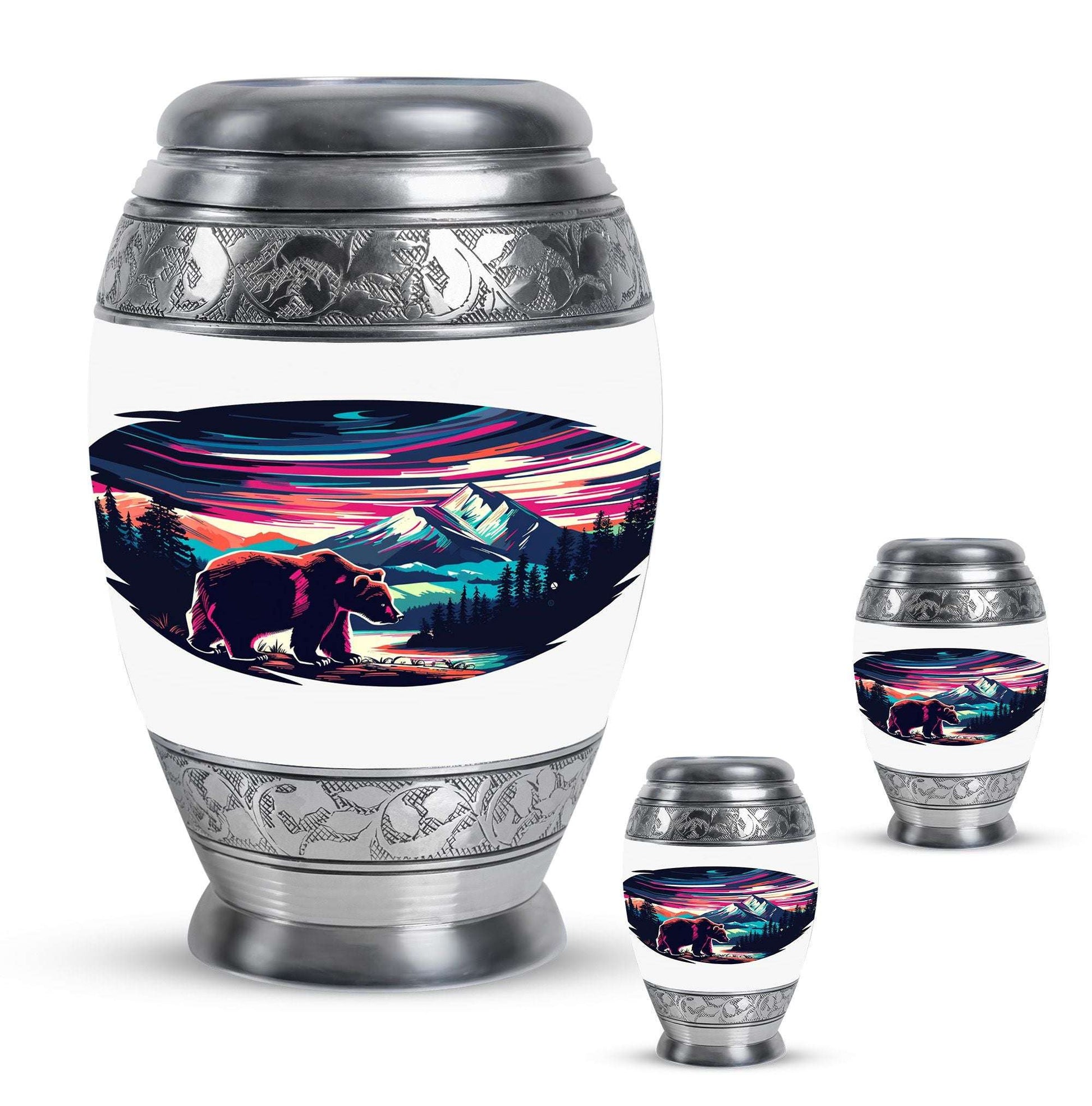 Bear Cremation Urns For Large Human Ashes - Urns For Adult Male