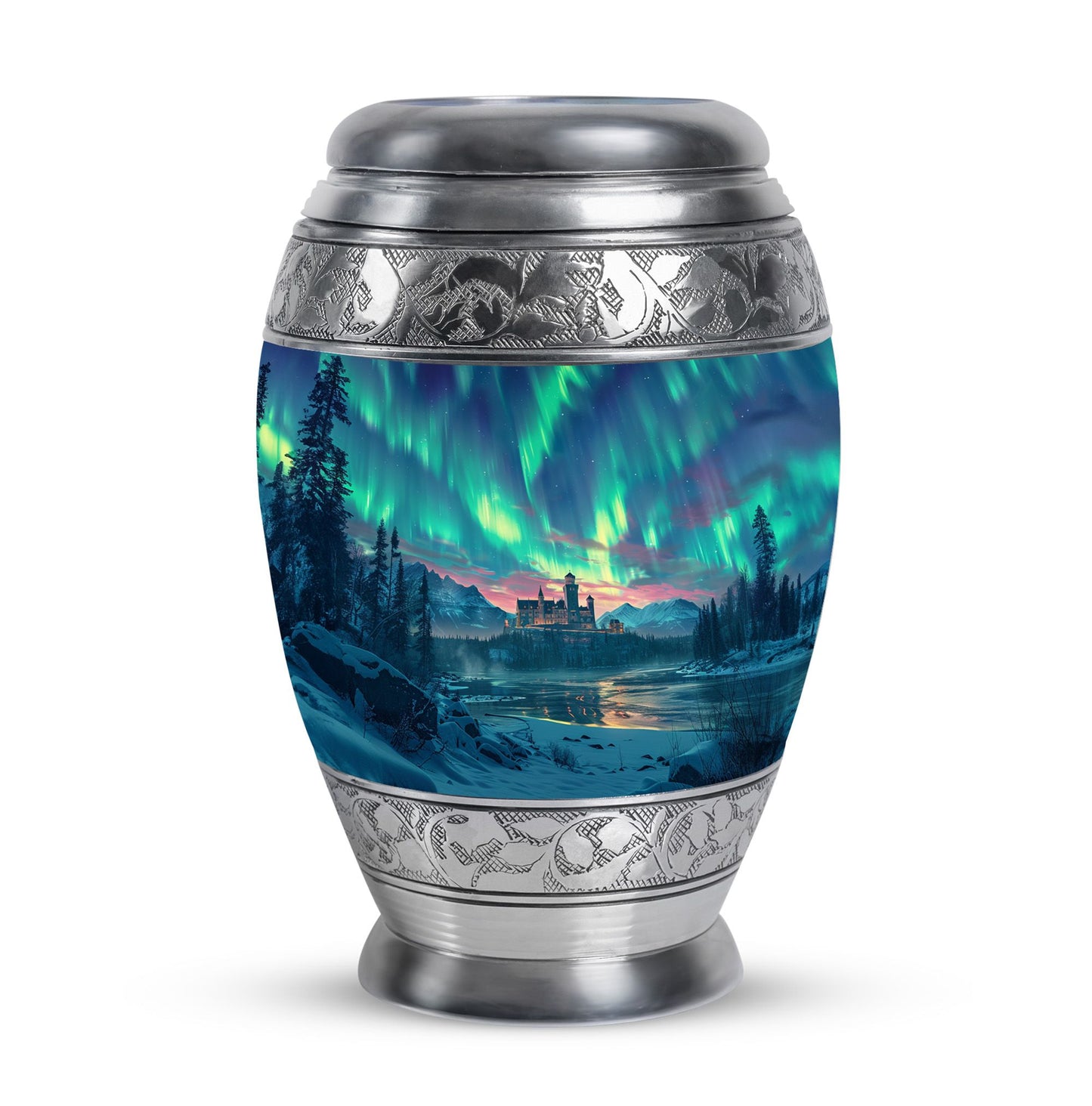 Personalized Galaxy Cremation Urn for Human Ashes - 10-inch, 200 cu in - Yatskia
