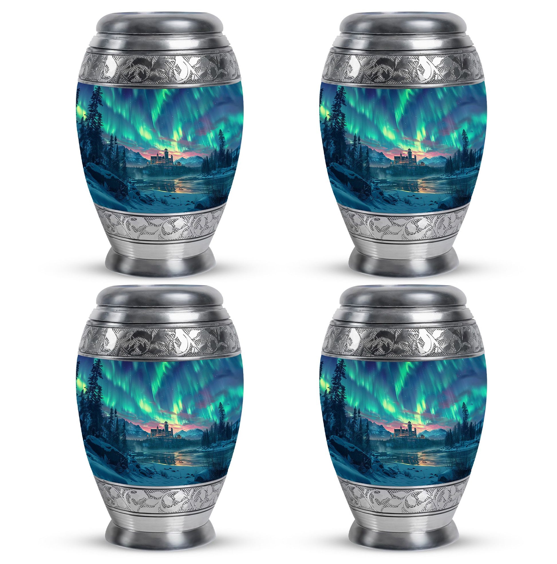 Northern Lights Custom Urns Funeral, Ashes Cremation Urn