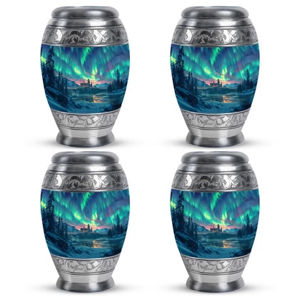 Personalized Galaxy Cremation Urn for Human Ashes - 10-inch, 200 cu in - Yatskia