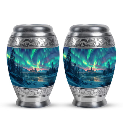 Personalized Galaxy Cremation Urn for Human Ashes - 10-inch, 200 cu in - Yatskia