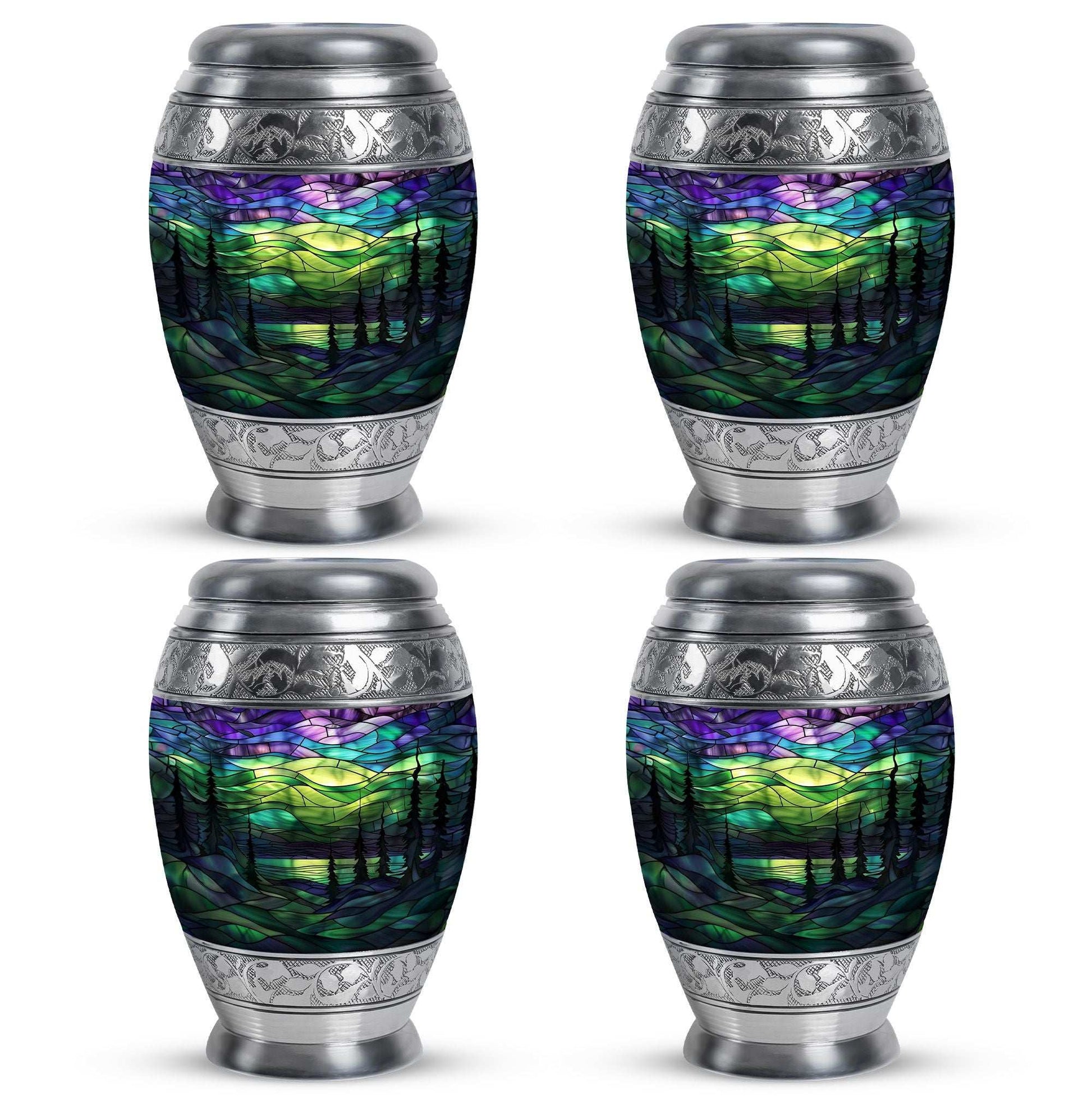 Northern Lights Urn For Human Ashes - Adult Urns For Men & Women