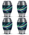 Northern Lights Funeral Urns - Large Decorative Urn For Male & Female