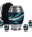 Northern Lights Funeral Urns - Large Decorative Urn For Male & Female