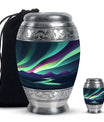 Northern Lights Funeral Urns - Large Decorative Urn For Male & Female