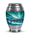 Northern Lights Large Urn For Ashes  - Cremation Urns For Man & Women