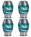 Northern Lights Large Urn For Ashes  - Cremation Urns For Man & Women