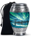 Northern Lights Large Urn For Ashes  - Cremation Urns For Man & Women