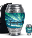 Northern Lights Large Urn For Ashes  - Cremation Urns For Man & Women