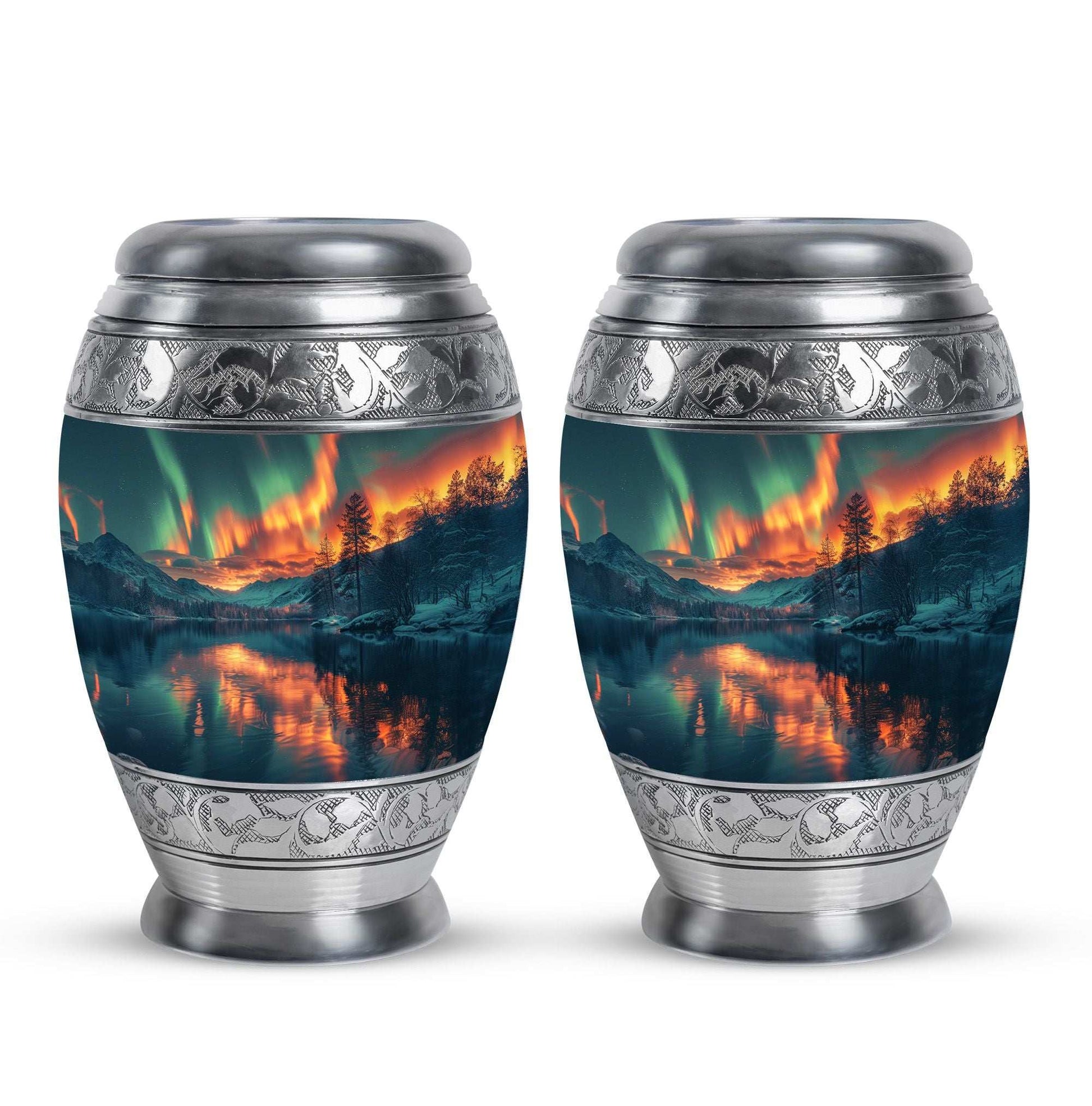 Northern Lights Cremation Keepsake Urns For Ashes - Cremation Urn Human