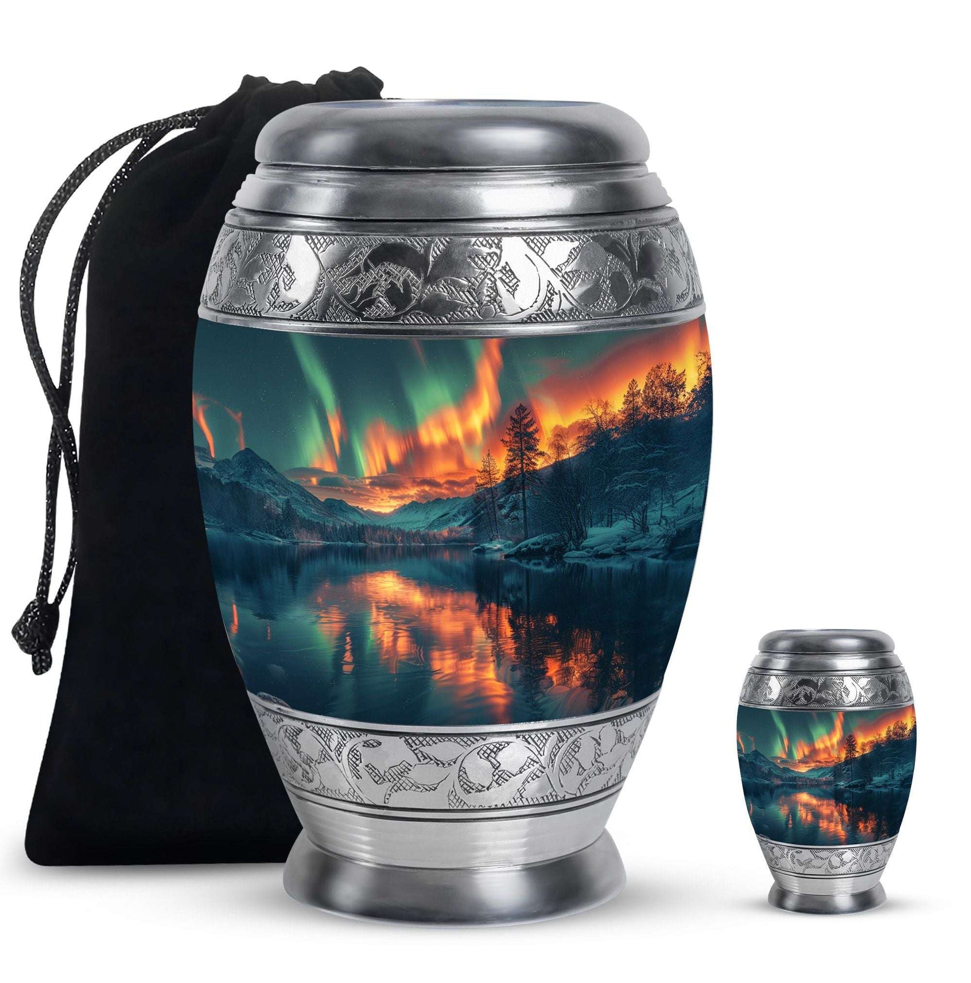 Northern Lights Cremation Keepsake Urns For Ashes - Cremation Urn Human