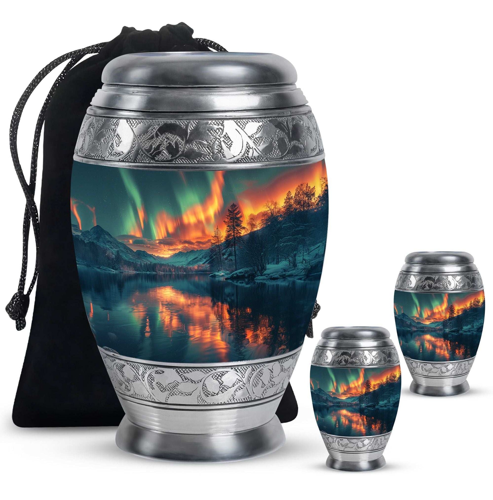 Northern Lights Cremation Keepsake Urns For Ashes - Cremation Urn Human