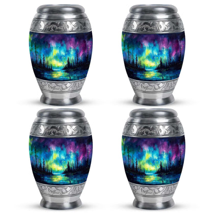 Northern Lights Cremation Urns For Human Ashes - Urn Keepsake Set