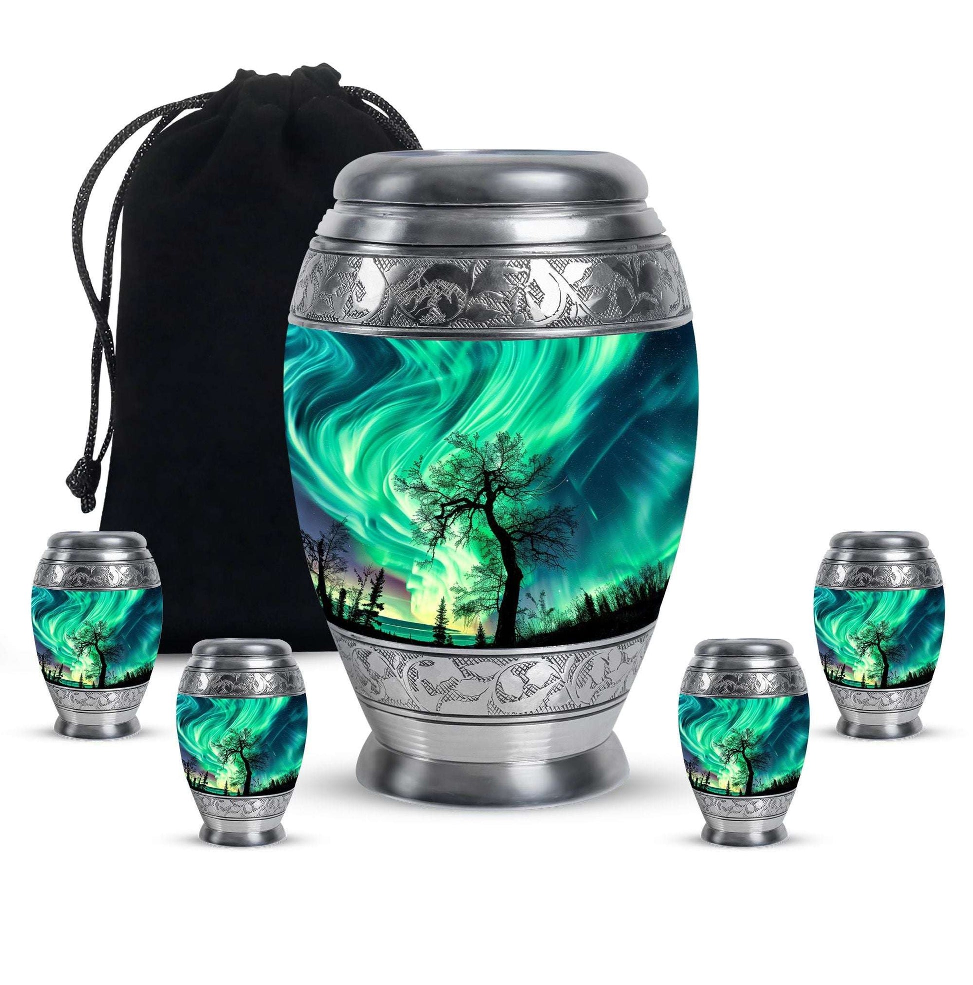 Northern Lights Cremation Urns For Human Ashes -  Human Ashes Keepsake