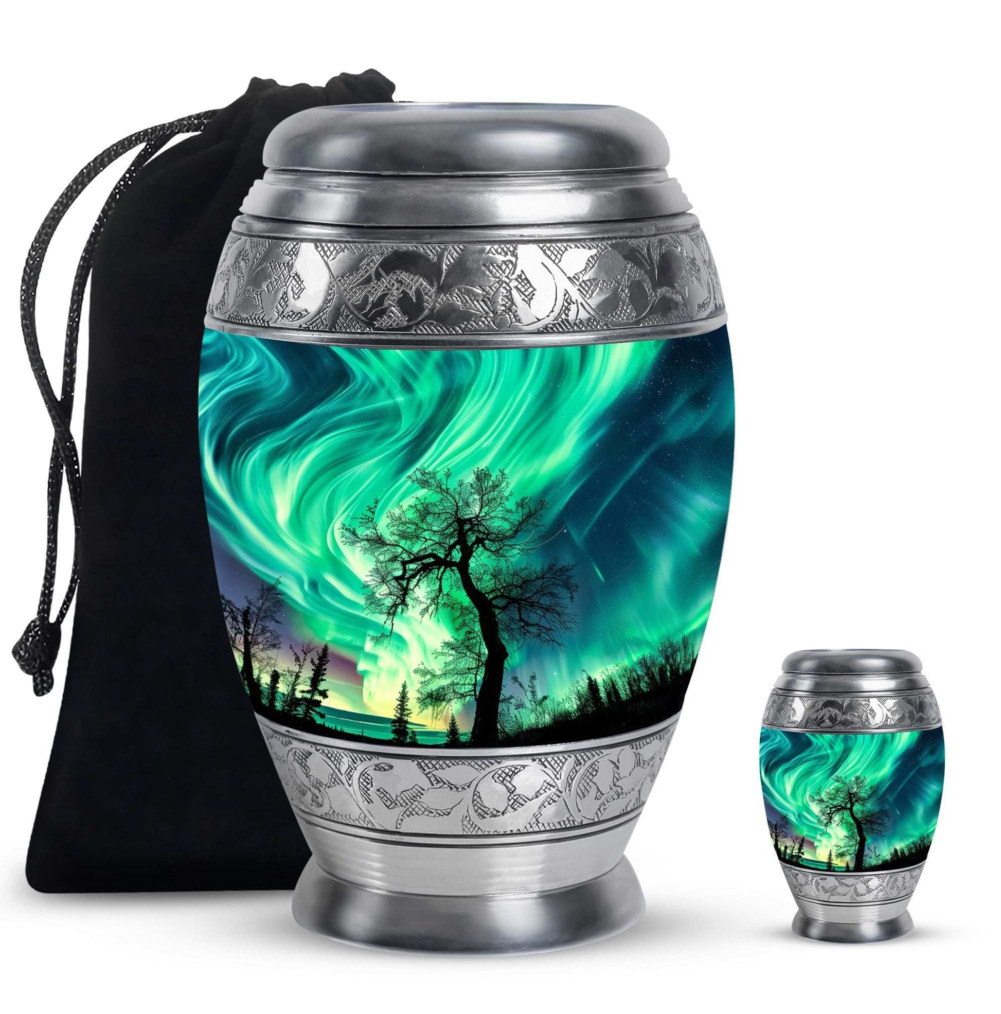 Northern Lights Cremation Urns For Human Ashes -  Human Ashes Keepsake