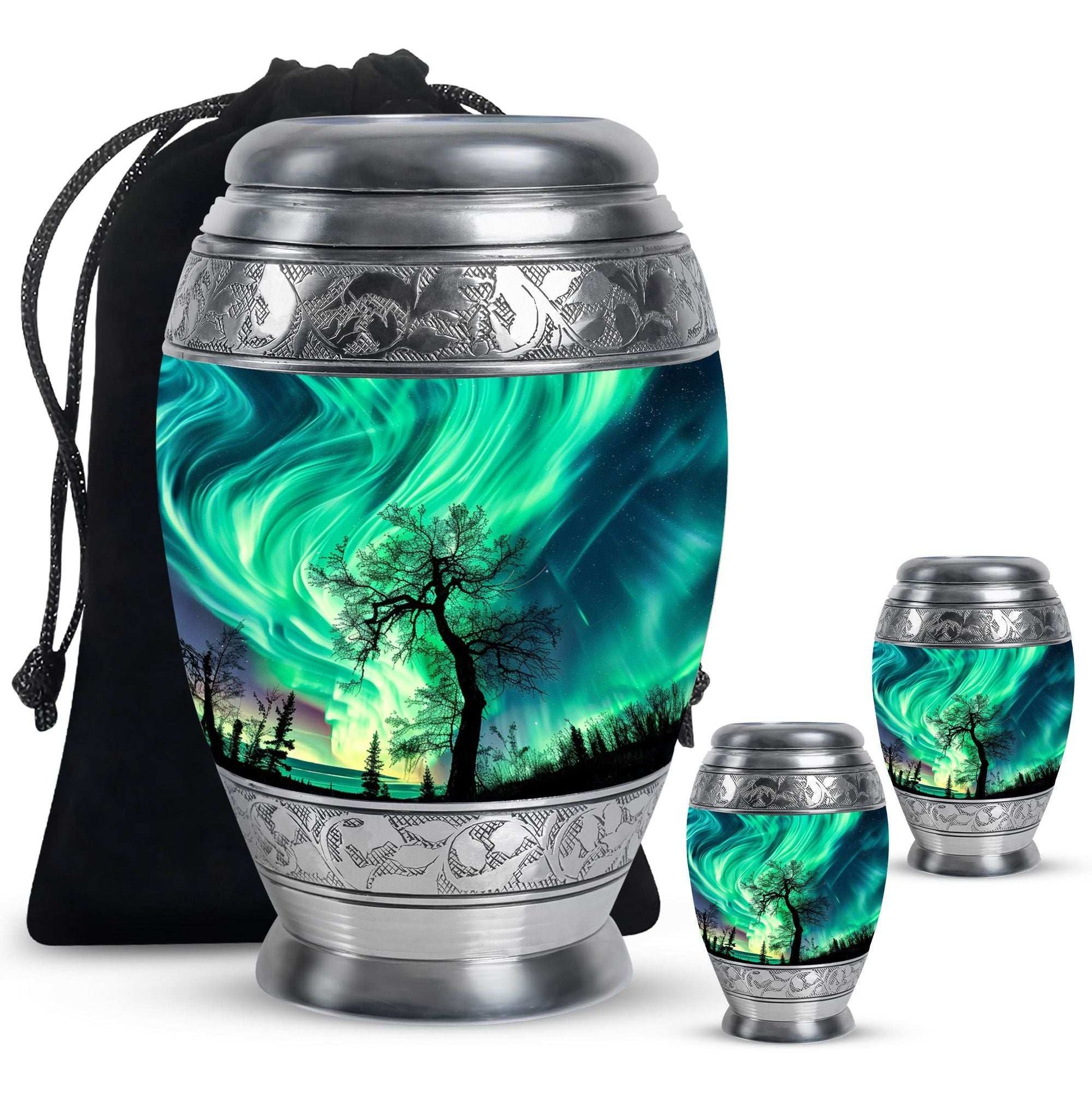 Northern Lights Cremation Urns For Human Ashes -  Human Ashes Keepsake