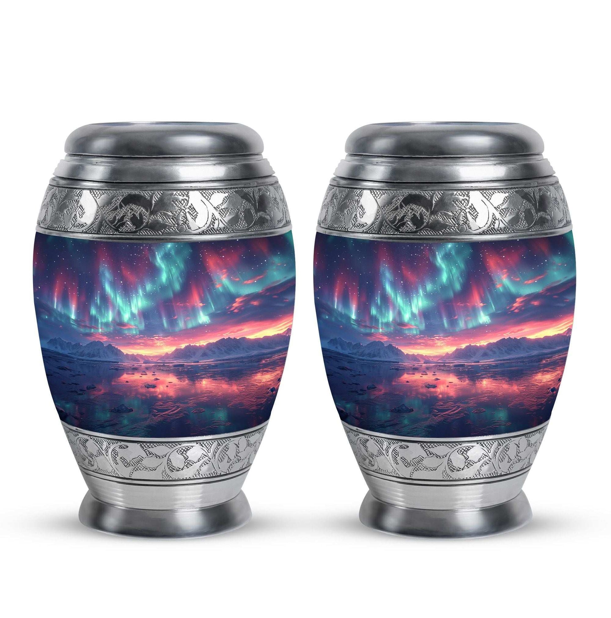 Northern Lights Funeral Urns For Adult Ashes Men and Women