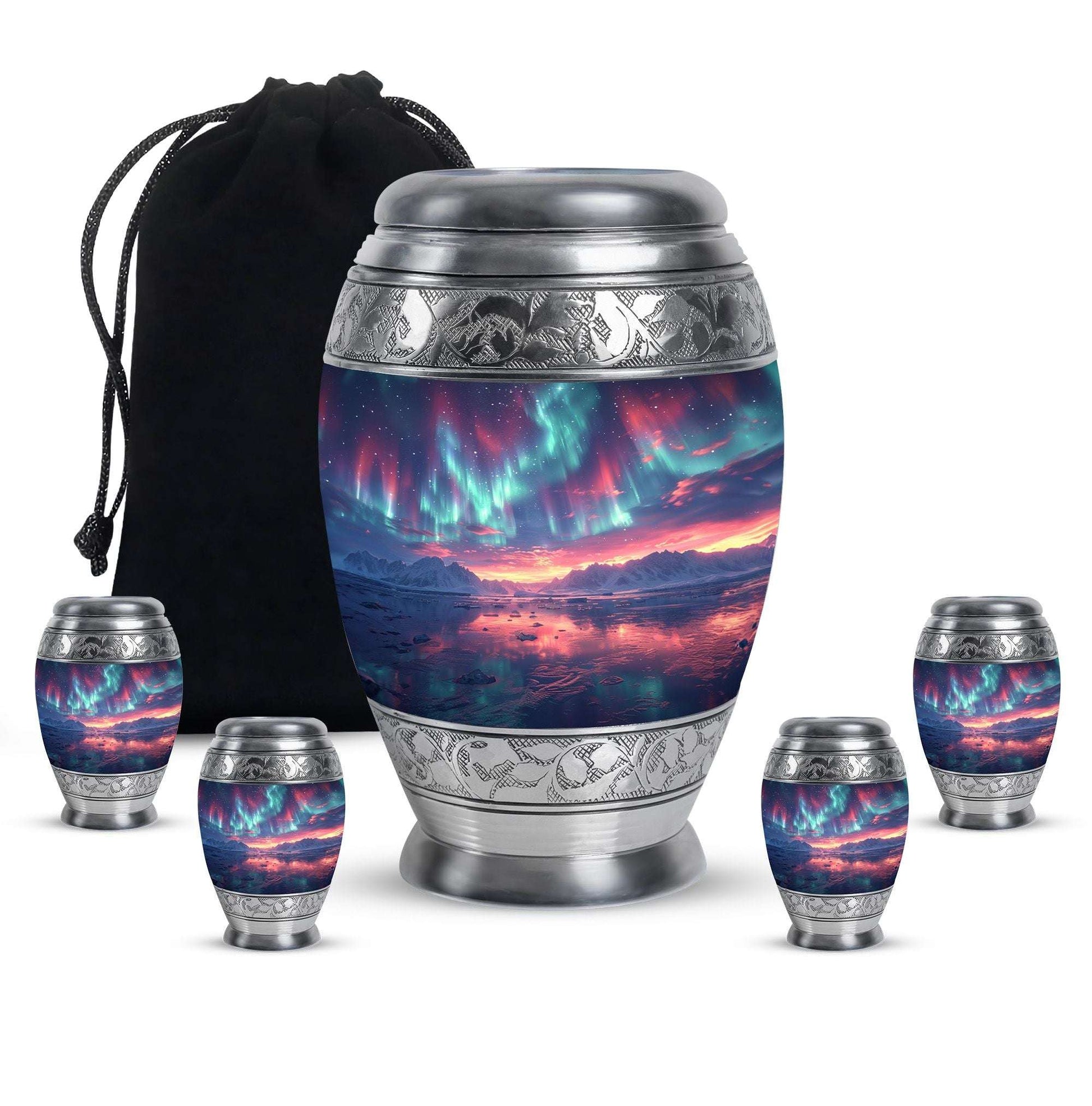 Northern Lights Funeral Urns For Adult Ashes Men and Women