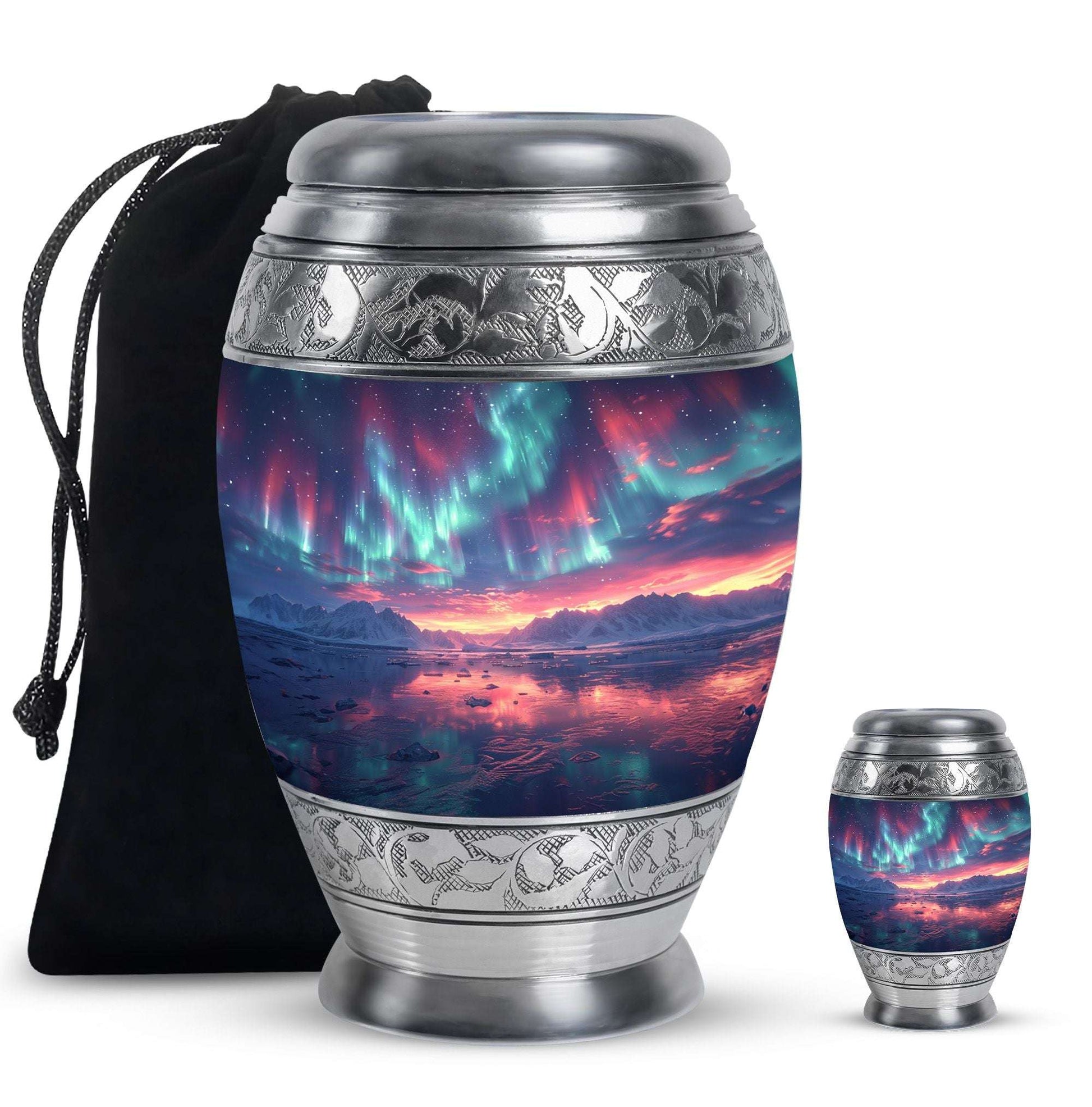 Northern Lights Funeral Urns For Adult Ashes Men and Women