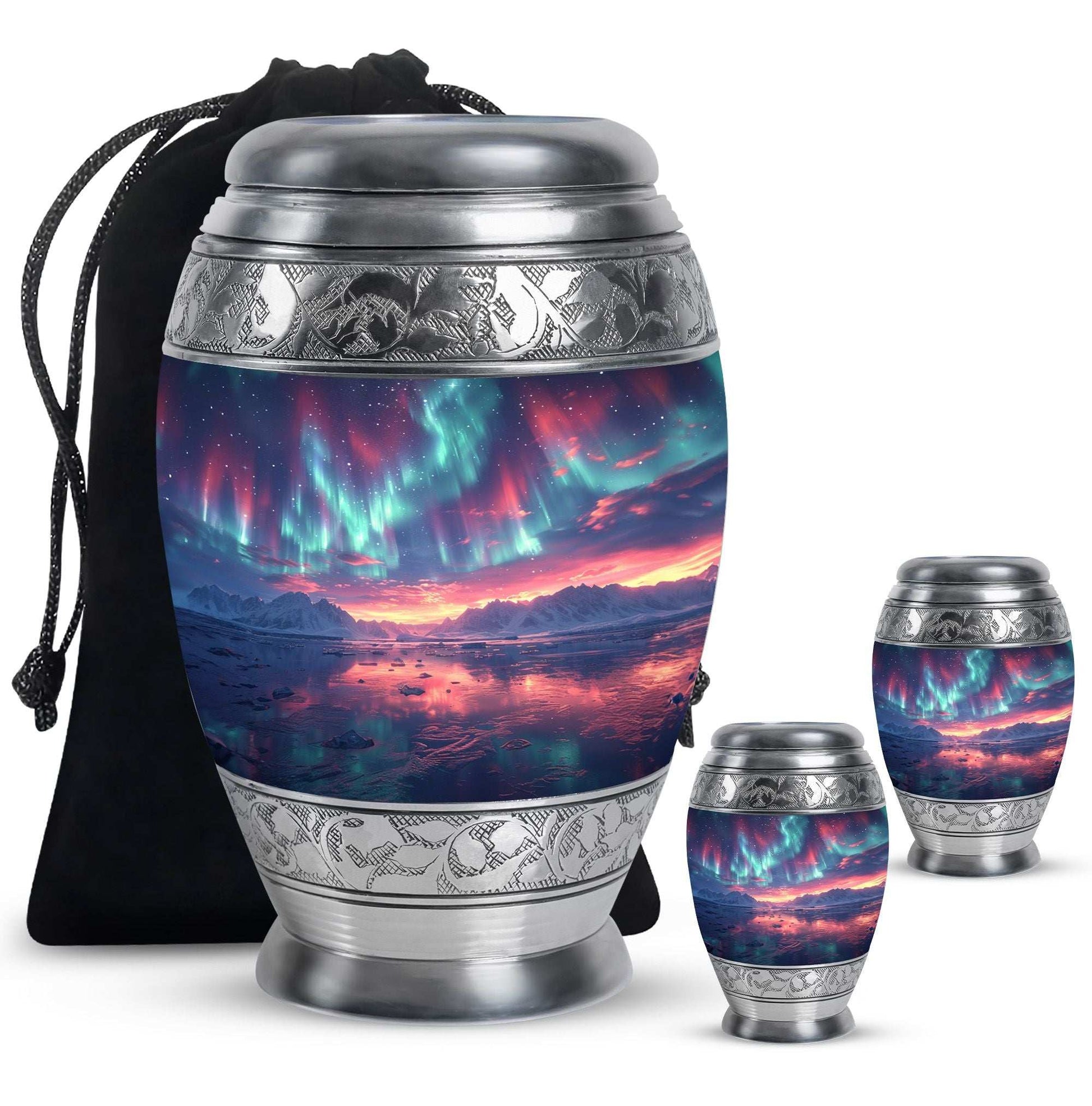Northern Lights Funeral Urns For Adult Ashes Men and Women