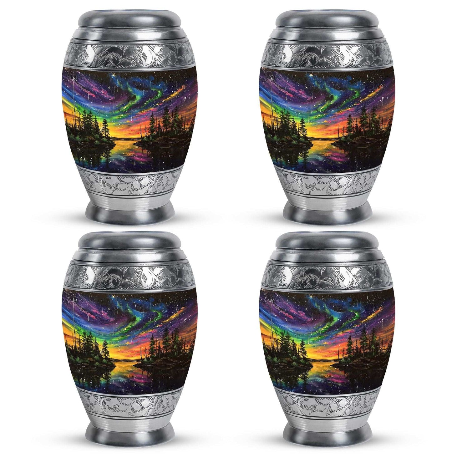 Northern Lights Urn For Human Ashes - Aurora Borealis Adult Large Urns