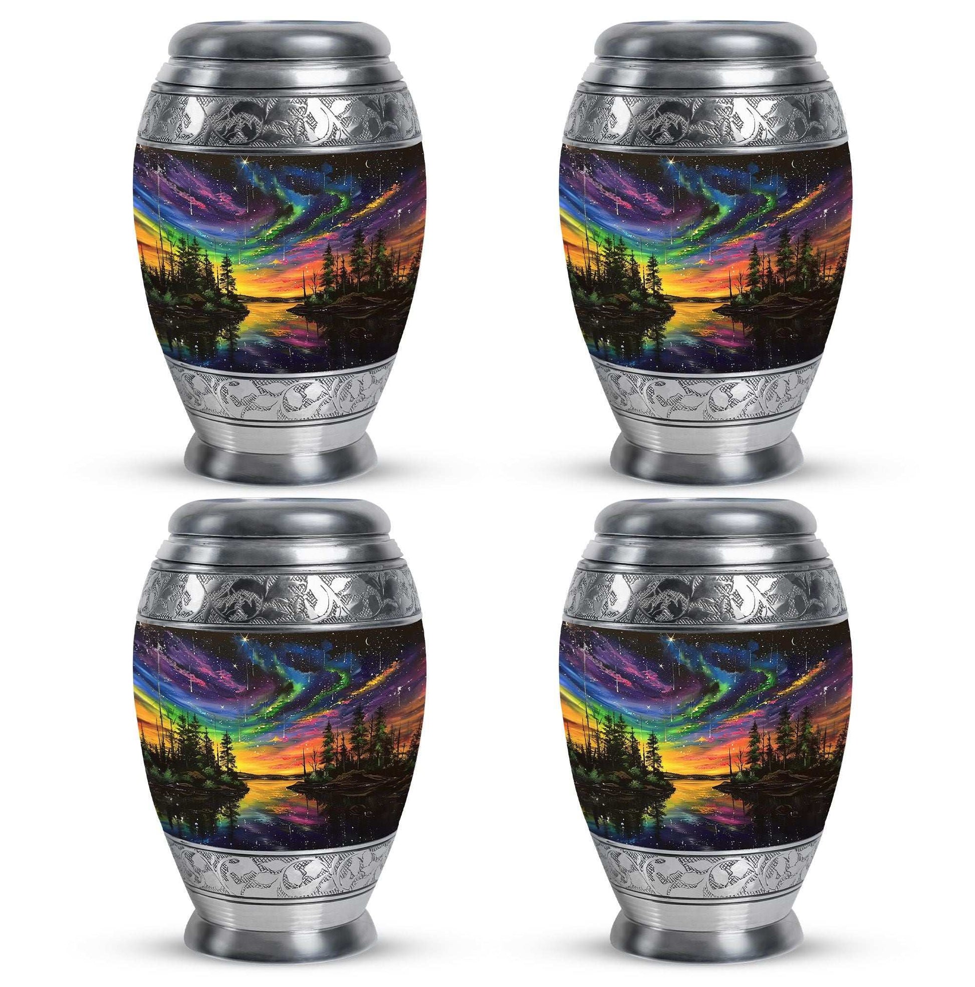 Northern Lights Urn For Human Ashes - Aurora Borealis Adult Large Urns