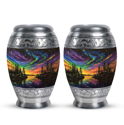Northern Lights Urn For Human Ashes - Aurora Borealis Adult Large Urns