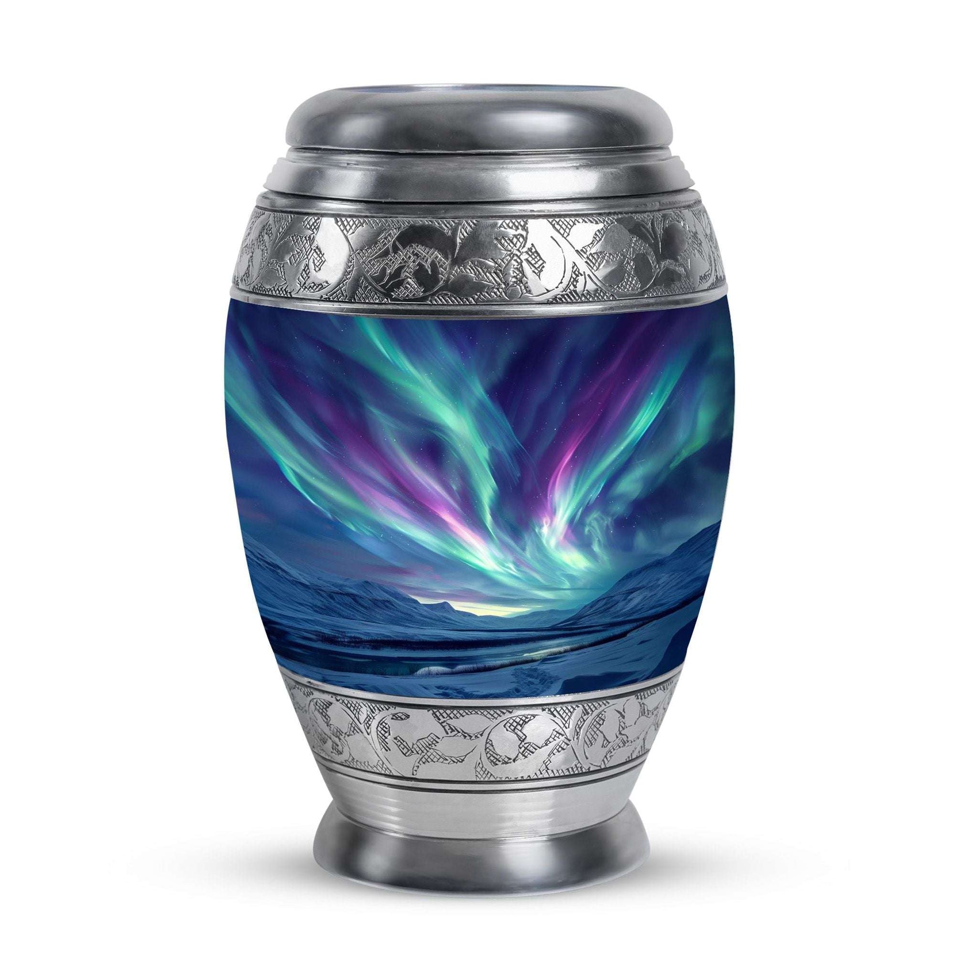 Northern Lights Urn For Ashes Adult Male Small - Funeral Urns For Ashes