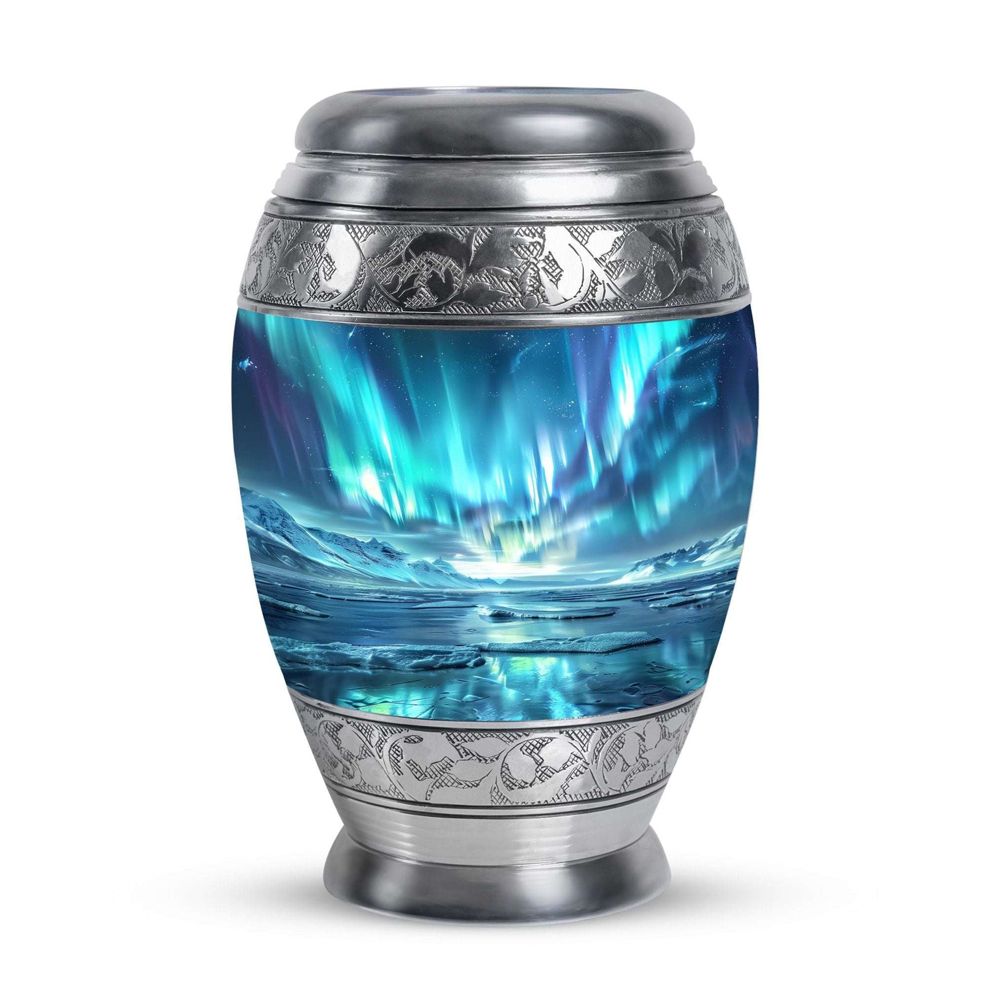 Northern Lights Mini Urns For Human Ashes Dad - Urns For Ashes Keepsake
